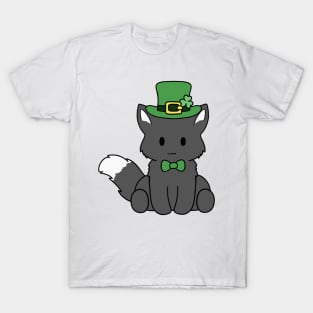 St Patrick Day Black Fox T-Shirt